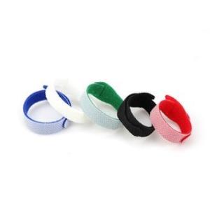 Multi Coloured Mushroom Hook And Loop Cable Ties Adjustable OEM Accepted