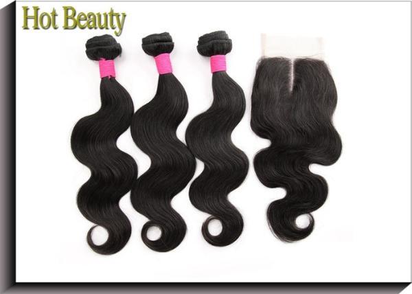100 Grams Grade 6A+ Body Wave Brazilian Human Hair , Virgin Human Hair Extensions