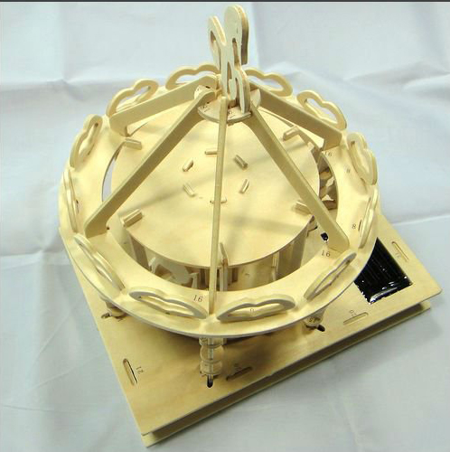 Juguetes educativos solares de autoensamblaje DIY, juguetes de madera para parques infantiles