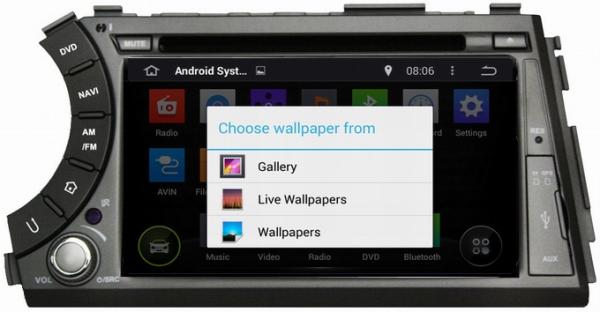 Ouchuangbo Car GPS Stereo Media Ssangyong Actyon Sports 2005-2013 Android 4.4 brazil map