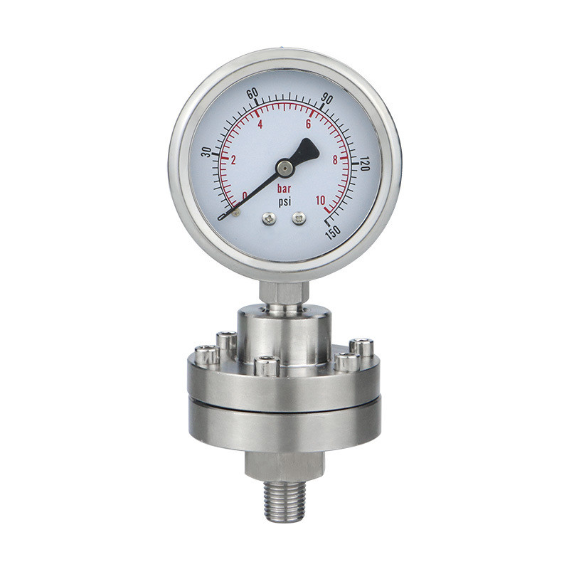 2.5 Precision Pressure Gauge with ZG1/4 Threaded Connection Diaphragm Seal Manometer