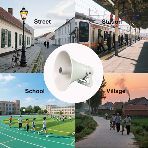 Good Quality 30w Horn Speaker 8ohm Aluminum Waterproof Loudspeaker Loud Sound For School Public Application