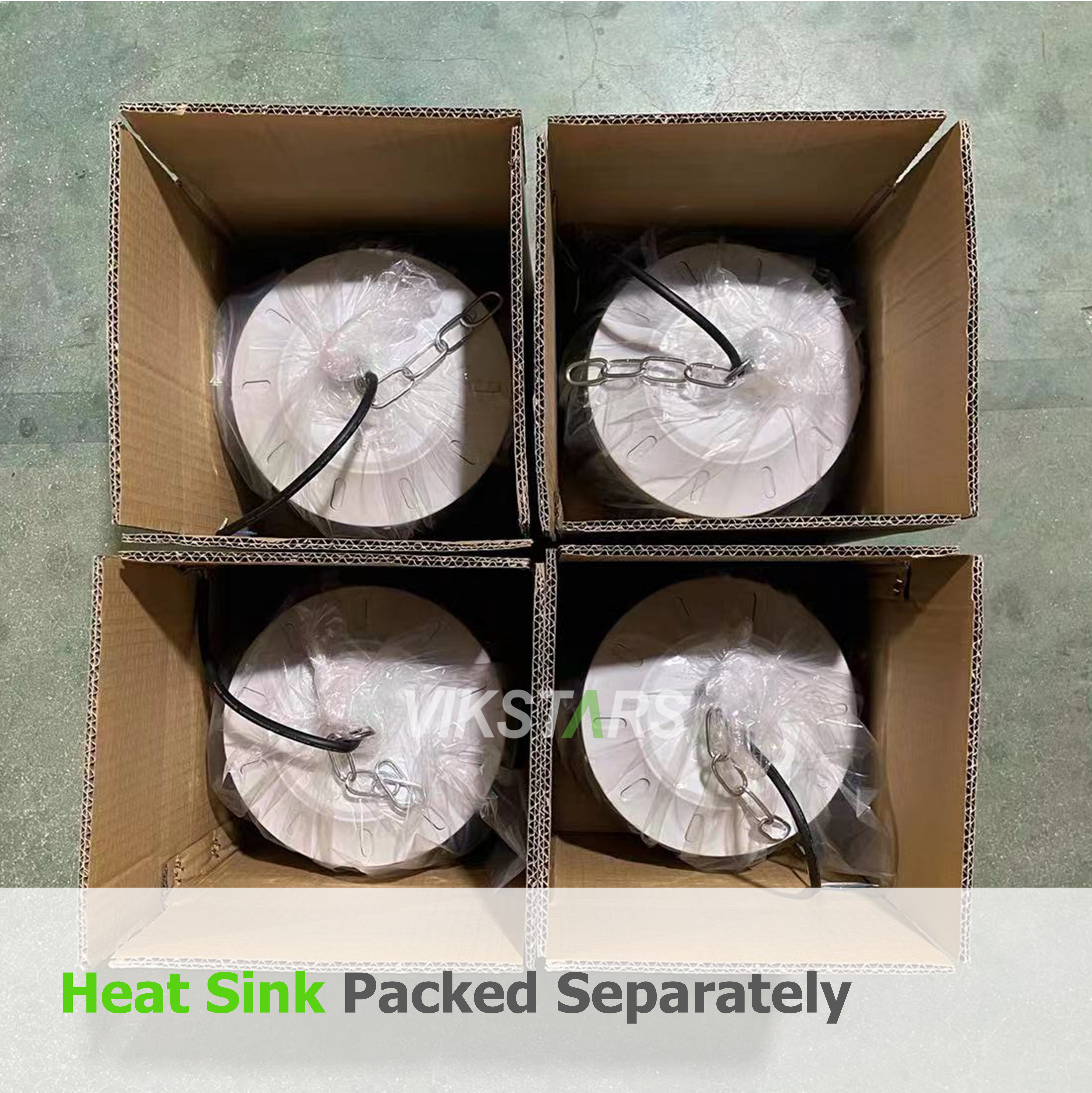 100W 150W 200W 250W Aluminio Fin LED luces de alta bahía para iluminación comercial con reflector