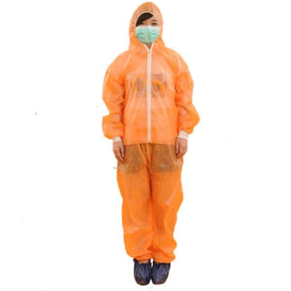 Breathable Disposable Microporous Coverall , Lightweight Non Woven Isolation Gown