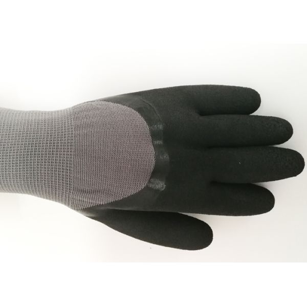 Warm Winter Latex Coated Gloves Hot Melting Cuff Stitch Great Grip Capacity