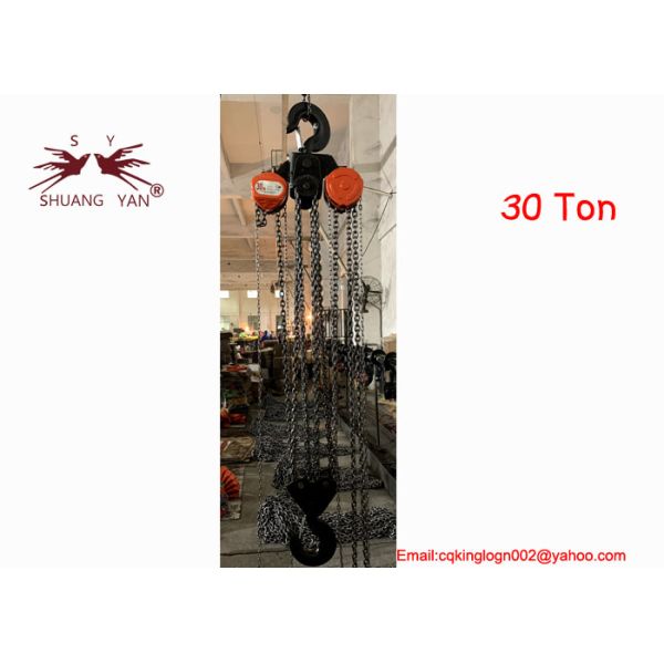 таль с цепью 30T G80 10mm тяжелая поднимаясь ручная для конструкции