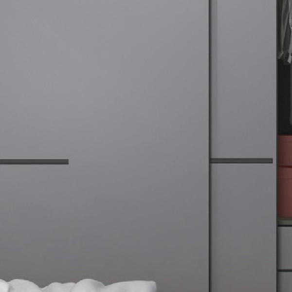 Cuadro de aluminio de hojalata Puertas de armario contemporáneo 2.7m de altura