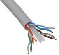 23AWG porque cabo da rede da isolação Cat6 do PE do HDPE CAT6 de UTP Lan Cable