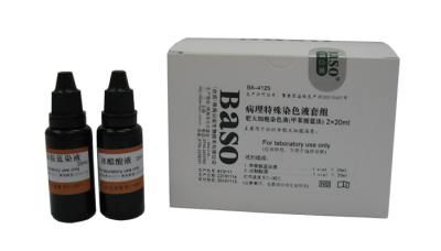 Tache de cellule de mât (méthode de coloration par aldehyde fuchsin-OG6)