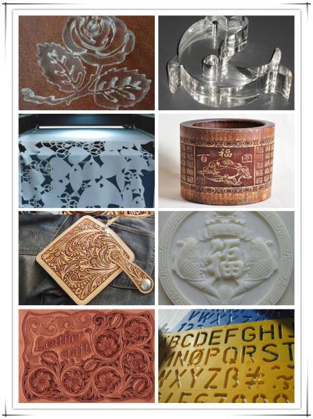 Multifunctional CO2Laser Engraving Machine For Shoes  /  Wood Products