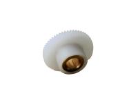 POM Miniature Spur Gears Brass plástico inserta 56T los 0.4M 20PA AGMA 7