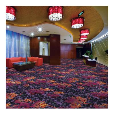 Tapis de luxe coupé Wilton Woven Carpet For Restaurant d'hospitalité de violette de pile