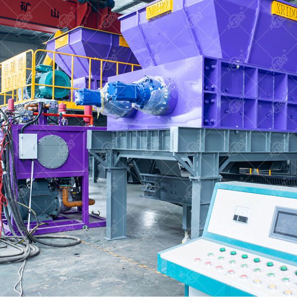 Xrido 300-22000Kg/H Double Shaft Waste Shredder for Plastic Metal Glass