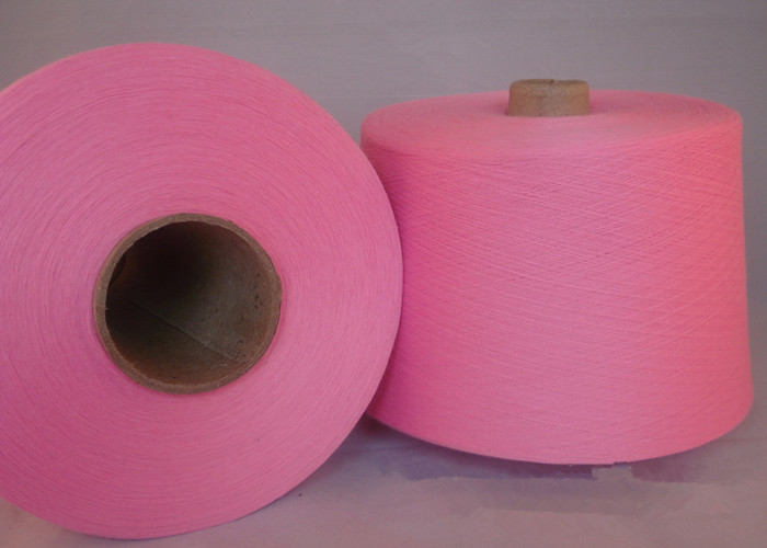 Dyed Recycled 100 Polyester Spun Yarn Ne20 On Cone For Fabric And Socks Production