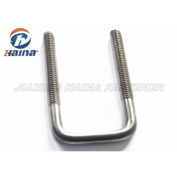 OEM 316 A4 - 80 SS304 Plain Stainless Steel U Bolts For Construction