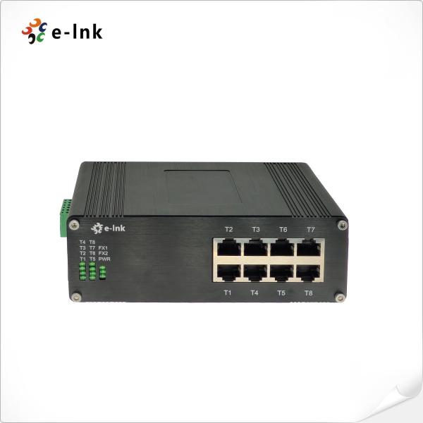 Comutador Ethernet Industrial de 8 portas 10/100BASE-T não gerenciado