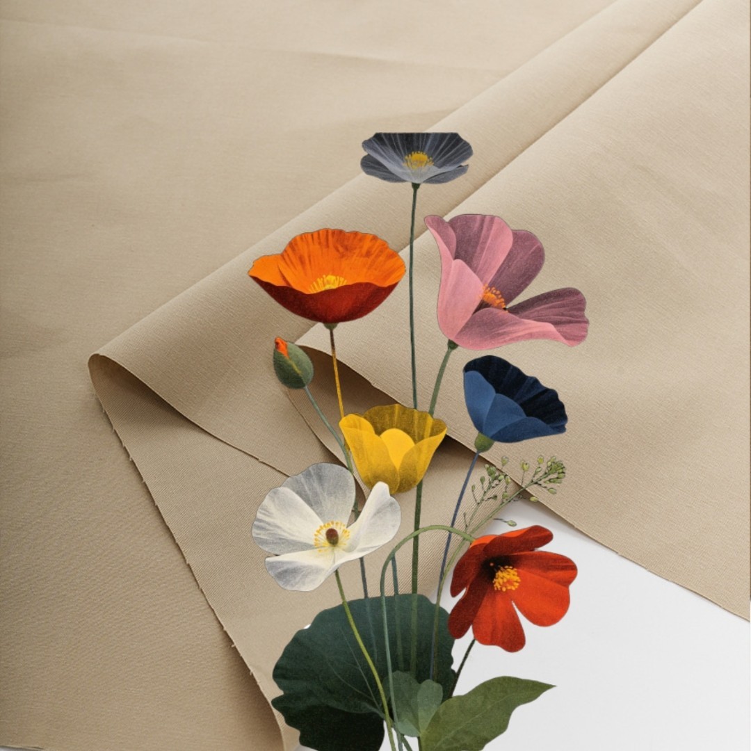 This 100% Polyester Poplin is made from 75D × 75D yarns at 110 GSM and woven in a high-density construction