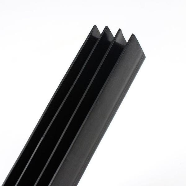 Colorful PVC Grooved Insulation Profile  Plastic Profile Trim Customized