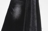 Black Shade 11.8Oz Tela de mezclilla de algodón y poliéster para faldas y pantalones cortos