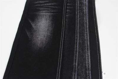 Black Shade 11.8Oz Cotton Polyester Denim Fabric For Skirts Shorts
