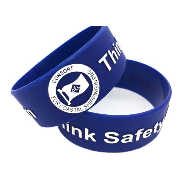 Widen custom Silicone bracelet for boys girls logo Wristband Recessed Rubber strap words color size