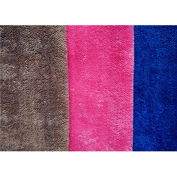 High Pile 100 % Polyester Microfiber Kitchen Towels , Kitchen Cleaning Cloth