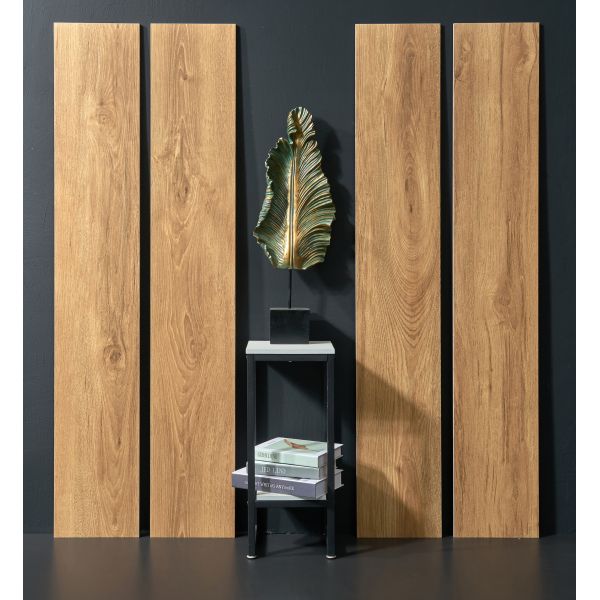 Плиток фарфора процентов 25x150cm W.A 0,05 ПК деревянных белые 4/коробка