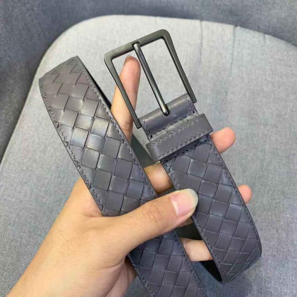 Ссадина Tearproof пояса ISO9001 Брауна людей черная кожаная заплетенная анти-