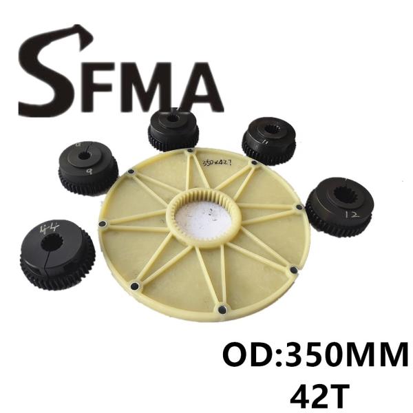 Digger Plastic Coupling 350MM 42Teeth Connection Plate
