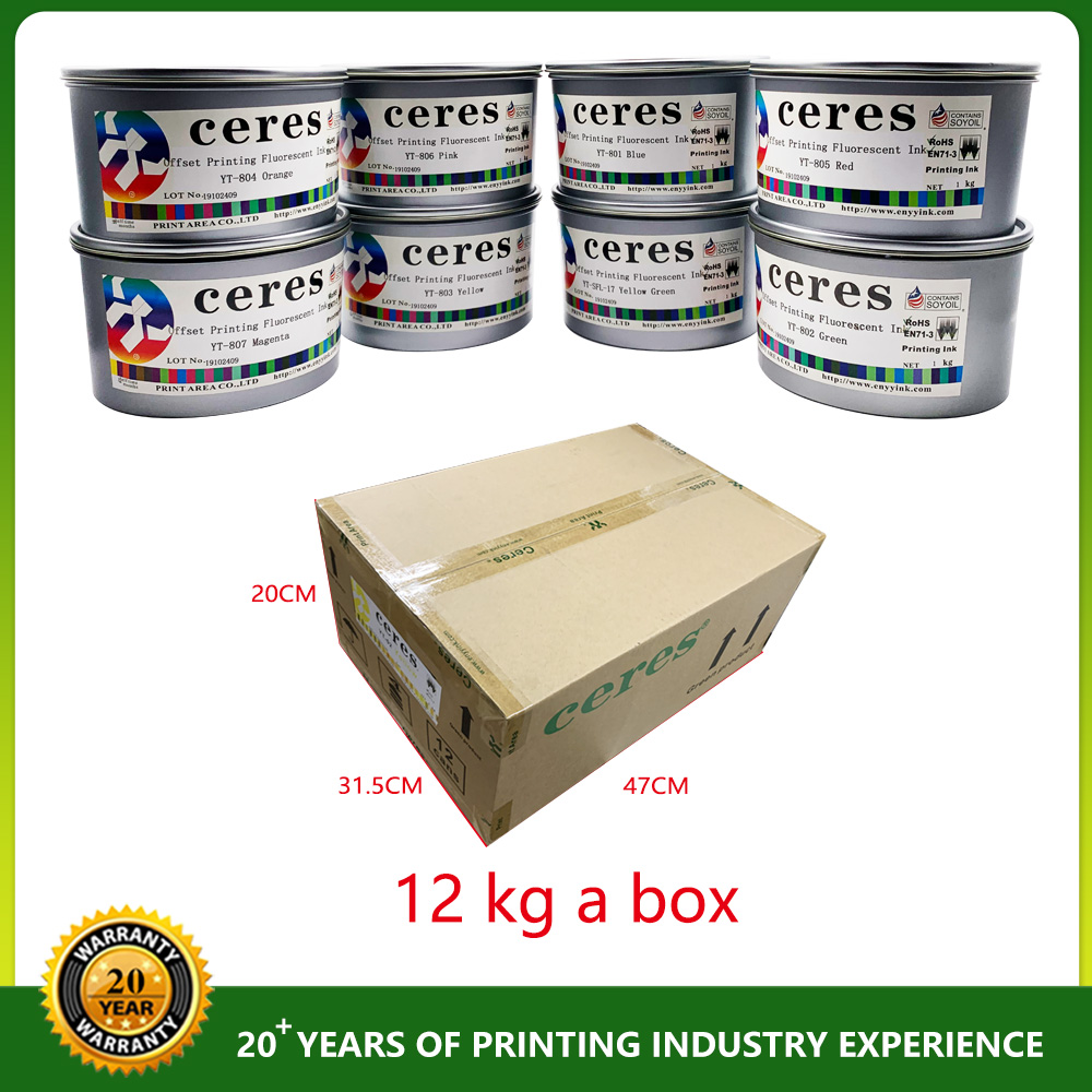 804 Orange AA+ Grade EN71-3 Certified Fluorescent Offset Ink for High-Quality Printing
