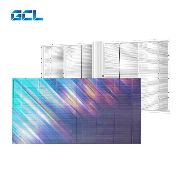 Профессиональное наружное стекло P3.9 Прозрачный светодиодный экран для рекламы