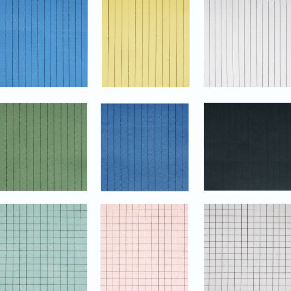 SGS White Blue 0.35kg 10000 Class Cleanroom ESD Smock