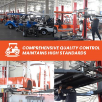 Carro de golf eléctrico utilitario de 4+2 plazas compatible con OEM, carrito de golf eléctrico, batería de litio de 70 V