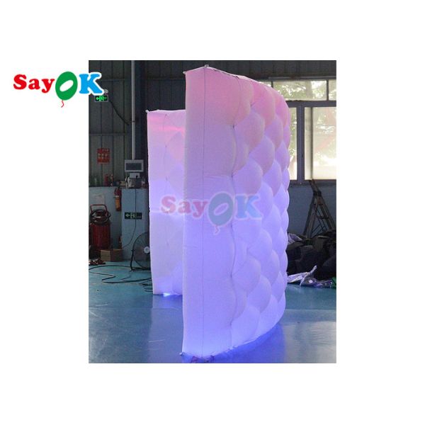 360 Надувные фотобуты Оборудование фоновая стена подсветка с изменением света изогнутый надувные фотобуты стена