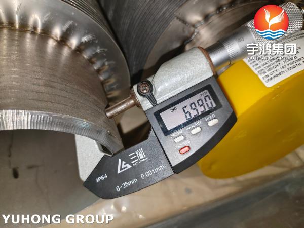 ASTM A376 TP347H HFW ソリッドフィン付きチューブ（11Crフィン、発電所ボイラー用）