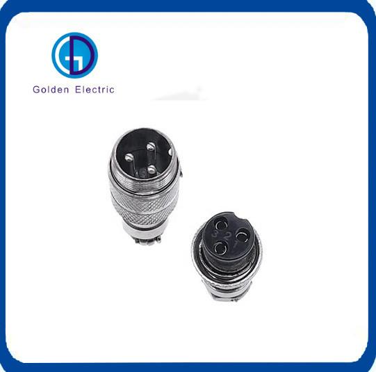 12mm 3 Phase Electrical Sockets Easy Installation Panel Connector Gx12 Cee IP67 plug