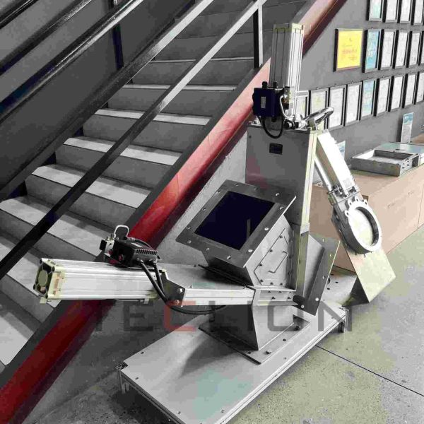 Valve de déviation à double lame en acier inoxydable pour le transport de matériaux