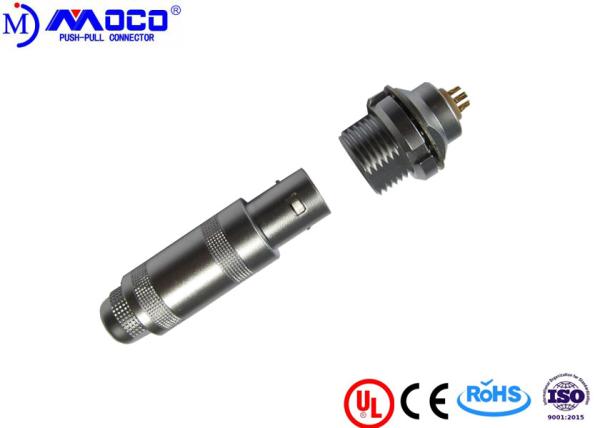Male / Female Back Panel Mount Wire Connector , Electrical Quick Release Connectors