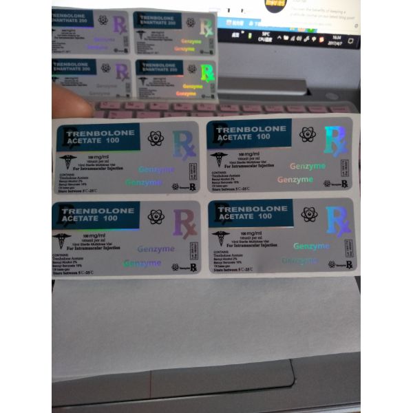 Customized Plastic Hologram Vial Label In White Printing Color For Product Packaging
