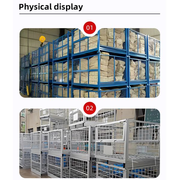 Heavy Duty Foldable Steel Storage Cage Warehouse Lockable Metal Storage Cages