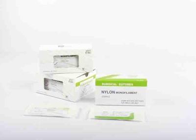Cor verde da vária sutura cirúrgica de nylon consumível médica dos produtos do tamanho