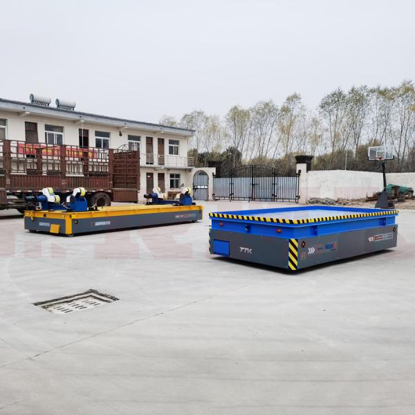 40 Ton Steel Coils Motorized Transfer Trolley Heavy Duty Motorized Cart