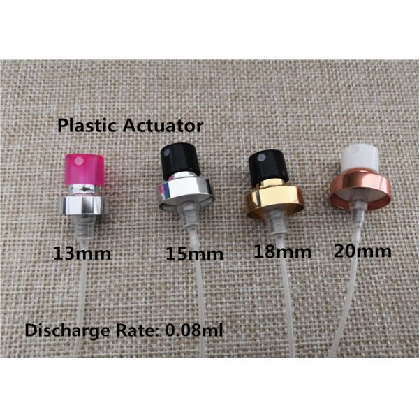 Aluminum Perfume Spray Dispenser , Small Perfume Spray 0 . 08CC Dosage Output