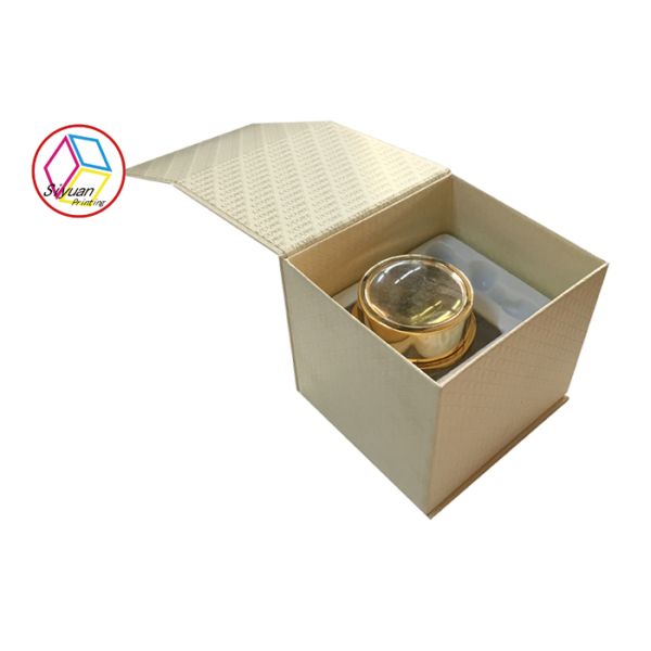 Magnet Flip Printing Rectangular Gift Boxes For Cosmetic Packaging