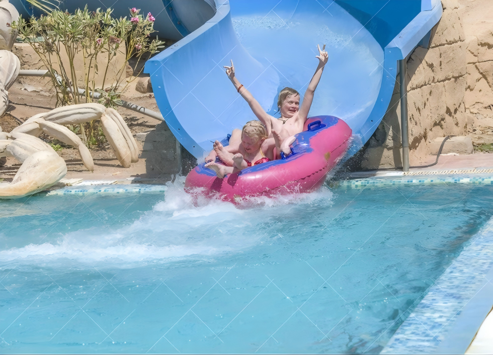 Parent Child Combination Swimming Pool Slide Impact Resistant 1.5-2m