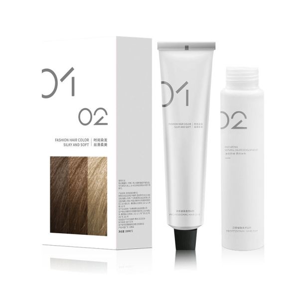 Ammonia Free Home Hair Dye Cream Kit 100ml with Preoxide Cream  OEM Hair Dye Factory Wholesale