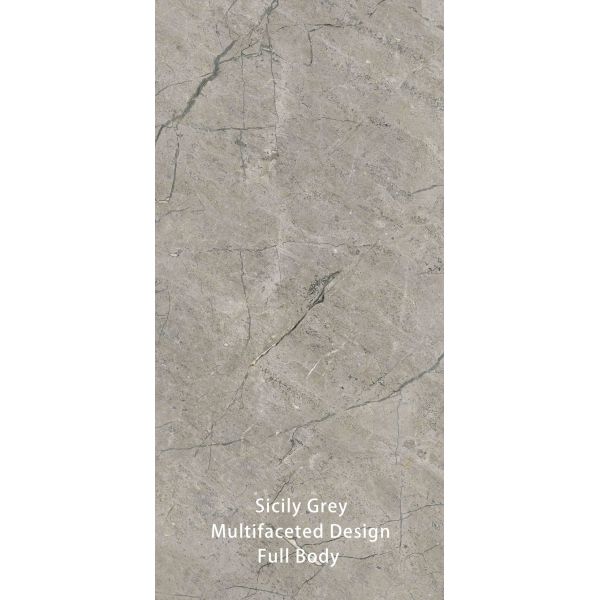 600 X 1200 MM Grey Vintage Textured Stone Imitation Surface Modern Bathroom Tiles