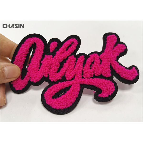 Custom Iridescent Letter Chenille Iron On Patches For Letterman Jackets
