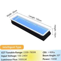 High-Performance LED Simulated Skylight – 1ft x 4ft Panel, 150mm Slim Profile, 80W Power, Adjustable CCT, Voice Control via Google, Ideal for Residential & Commercial Spaces