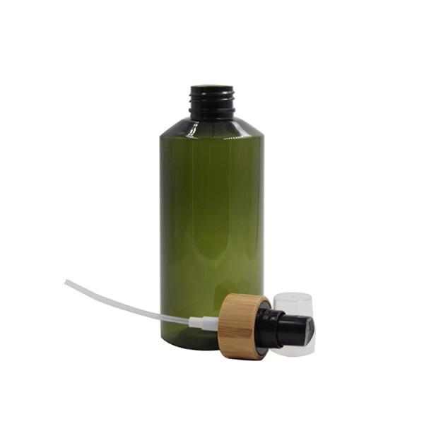 organic olive green pet plastic bottle bamboo sprayer body room spray container